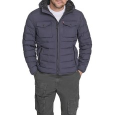 방수 기능성 스트레치 후드 패딩 재킷 인도 잉크 M 153219