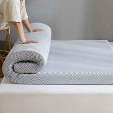 메모리폼 라텍스 매트리스 호텔형 단단한 싱글 하드 타입 침대용 가정용 매트리스, 1cm, 그레이 5cm 분리세탁 가능 90x190cm