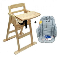 유아 식탁 의자 원목 안전 유아용 아기 식탁 의자 식사용 어린이용 아동, 그레이