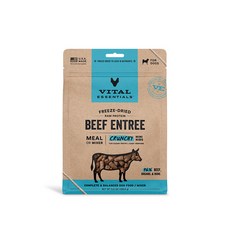 Vital Essentials 凍乾生食犬糧 酥脆迷你顆粒, 牛肉, 156g, 1個