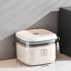 Ascor 12L 電吸真空密封米桶, 中號5kg米 4kg面真空負壓密封, 1個, 8L