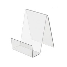 아크릴 투명 책 잡지 도서 받침대 거치대 진열대 디스플레이 전시대 소형, 1단