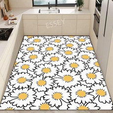 싱크대발매트 주방바닥매트 PVC 대형 부엌 인테리어 북유럽 깔끔, H