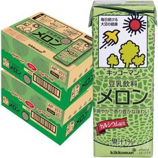 기꼬만 두유 음료 멜론 200ml 종이팩 18개입 2박스