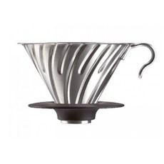 하리오 V60 메탈 드립퍼 VDM-02HSV, 1개