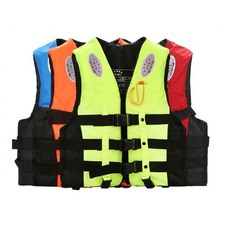 HYX 高密度浮力救生衣 優質防水牛津布 加厚EPE 水上活動 浮潛 溯溪 游泳 獨木舟 風帆 垂釣 藍黑 S碼