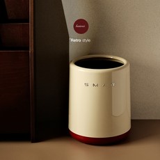 家用歐式垃圾桶客廳廚房衛生間臥室辦公室復古紅紙簍廚房收納桶, 1個, 如圖