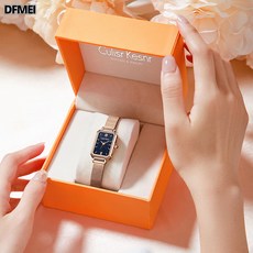 DFMEI 手錶女款高顏值腕錶小衆高級感520情人節禮物女士石英錶