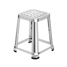 작업장 의자 스테인리스 보조 과학실 스툴 모던 원형 라운지 미용실 메탈체어, 3. 304 60cm