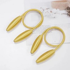 우아한 유럽 스타일 거실 커튼 링 장식끈, 1개, 12. 골든【페어】