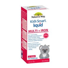 호주 직구 네이쳐스 웨이 어린이 키즈 스마트 리퀴드 액상 멀티 비타민 아이언 철분 영양제 200ml, 1개