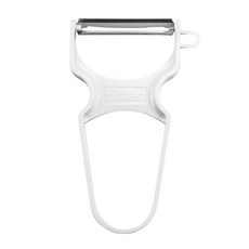 不鏽鋼刨刀 刨刀 Ritter 德國 進口刀具 果皮削皮刀 削皮刀 果皮削 不鏽鋼削皮刀 削皮器, 1個, 白色