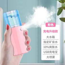 納米噴霧補水儀便攜式臉部保濕補水蒸臉器冷噴美容儀加濕神器 hV0J, 充電款殺菌粉雙倍噴霧可噴爽膚水