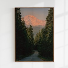 유럽 감성 풍경포스터 사진 인테리어액자 숲 노을 포스터 Sunset, A4 포스터단품