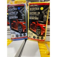 Kirkland Signature 超細纖維擦拭布, 36個, 黃色款
