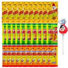 Garam 佳然 四方型綜合蒟蒻片組 烤肉味 10入+辣味 10入+炸雞味 10入+牛奶口味棒棒糖, 1包