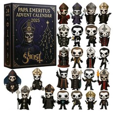 완벽한 크리스마스 선물 고양이 사랑이를 위한 어드벤트 캘린더 블라인드 박스 아크릴 트리 장식 오너먼트 세트, 26*18*3센티미터, 교부