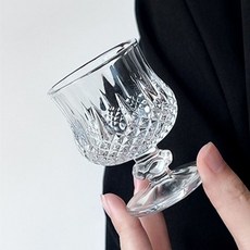 고블렛 소주잔 미니 예쁜 술잔 글라스 크리스탈 50ml, 1개, 프티 소주잔 국화(1p)