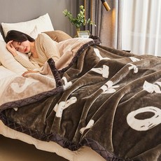 레버딜 밍크담요특대형 두꺼운 따뜻한이불 극세사 고밀도 여행용 뛰어난보온성 양면담요