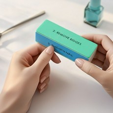 플러스 네일 버퍼 블록 2p세트, 1세트, (4스텝)