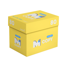 무림제지 M Copy 엠카피 Ivory 아이보리 미색 베이지 80g, 2500개, A4
