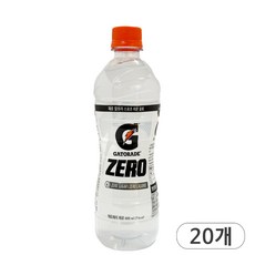 롯데칠성 게토레이 제로, 600ml, 20개