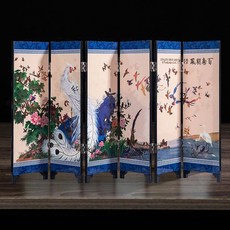 미니병풍 장식품 명절제사선반 인테리어 중국식칠기화 소형병풍 미니어처, 22. 자이언트 판다