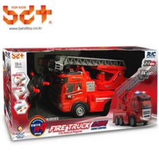 무선조종 소방차 장난감 사운드 작동 유아용 rc카 라이트 배터리 실내 놀이 모형, 1개