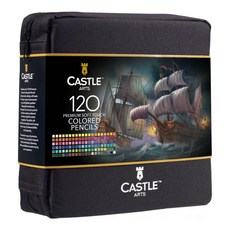 캐슬 아트 색연필 120색 지퍼 세트