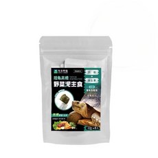 陸龜高纖野菜泥主食 適用陸龜 王者蜥 鬣蜥 草食型爬蟲 免泡水 陸龜飼料 適口性好, 1個, 陸龜高纖野菜泥主食 (散裝12gx6入), 12g
