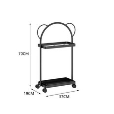 大容量雨傘收納架家用門口放傘桶商用入戶雨衣傘架置物架，多功能收納，防滑底座，簡約時尚, 雨傘架K款+小號+黑色, 1個