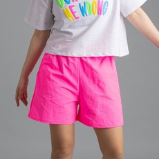 댄마샵 형광 바스락 3부 반바지 방송댄스복 줌바댄스복 에어로빅복