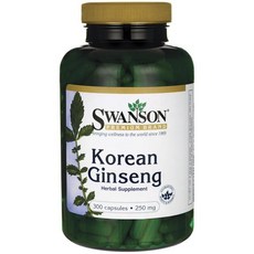 SWANSON 斯旺森 高麗人蔘膠囊 250mg, 1組, 300顆