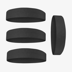 運動髮帶女吸汗防汗止汗跑步男寬頭帶頭箍健身房瑜伽籃球頭巾頭戴, 純黑色無膠條四根, 1個