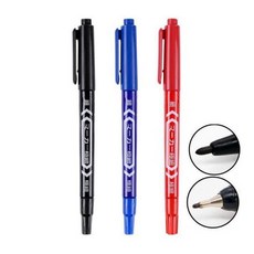 雙頭記號筆 極細款, 紅, 1個裝