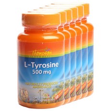 THOMPSON L-酪胺酸植物膠囊 500mg, 30顆, 6罐