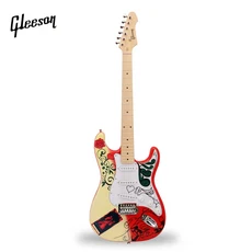 글리슨 샵 스타일 일렉트릭 기타 마호가니 바디 메이플 지판 크롬 하드웨어, 01 40인치, 01 Red St G