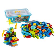 제노그로우 전동파워 기어블럭 레고호환블럭 작동완구 벌크블럭, 1개