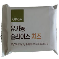 올가 유기농 슬라이스 치즈, 2개, 180g