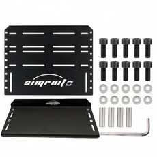 페달 플레이트 유압 호환 마운트 게임용 장착 레이싱, 블랙 베이스 플레이트 B, 기본 차종