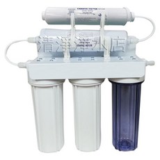 清淨淨水店 簡易五道式烤漆吊片淨水器 家用型完整配件組, 1個, 簡易五道式烤漆吊片淨水器,無加購