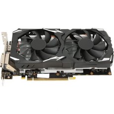 RX580 8GB GDDR5 그래픽카드 256bit3개 DisplayPort DVI 지원 8K 해상도 PCI-e 3.0 강력 쿨링 팬 게이밍