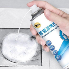 泡沫管道清潔劑 管道疏通劑 管疏泡沫劑 廚房下水道/地漏 水管清潔劑 泡沫型水管清潔劑 管道除臭, 1個, 450ml