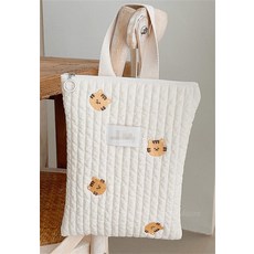 데이희 기저귀파우치 정리 가벼운 방수 누빔