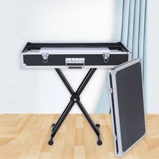 샌드아트 박스 모래 스크린 상자 공연 케이스 미술, C. 바퀴 달린 샌드아트 박스 (8색 조명), 1개