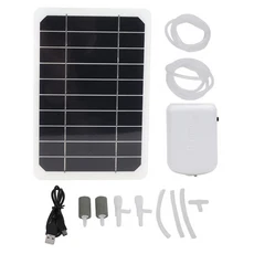 5W 태양광 산소 펌프 어항용 휴대용 패널 에어레이터 야외 연못 양식용 USB 공급기 키트, 01 Solar Air Pump