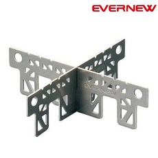 EVERNEW 鈦金十字酒精壺架 - 鈦合金爐架/酒精爐架 限定販售, 1個