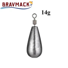 10개 플럼프 키트 14G 20G 낚시 7G 지그 낚시용 10G 묶음 메탈 튜브형 5G 펜던트 가중추 용품 도구, 14g 10PCS