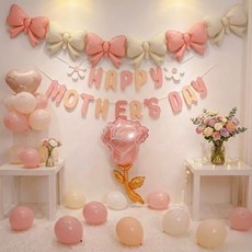 母親節氣球裝飾套組, 粉色系套組, 1套