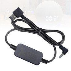 Wamlet 에코 도트 3세대/4세대/5세대용 USB A to DC 충전기 어댑터 3세대/4세대 시계 키즈 스팟 (블랙 - DC) 328756 8356498980, 블랙 - USB A to DC